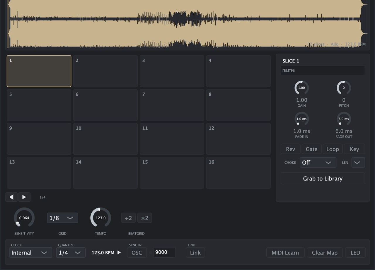 The Slicery plugin interface